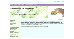 Desktop Screenshot of pamperedcatsplayground.com.au